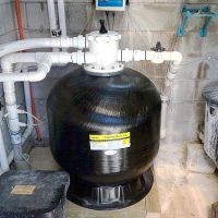 Swimming pool filter install