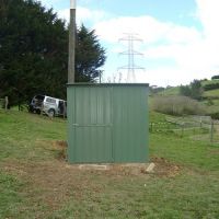 New colour steel pump shed